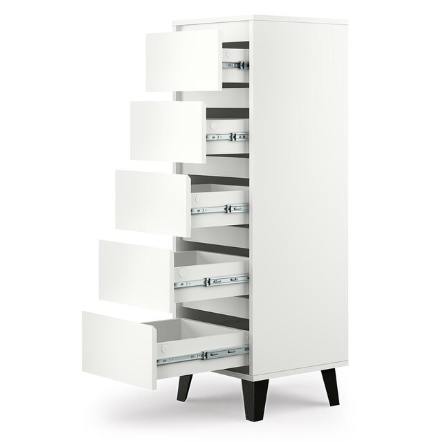 Ladekast  5 lades wit