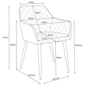 Eetkamerstoel Cali set van 2