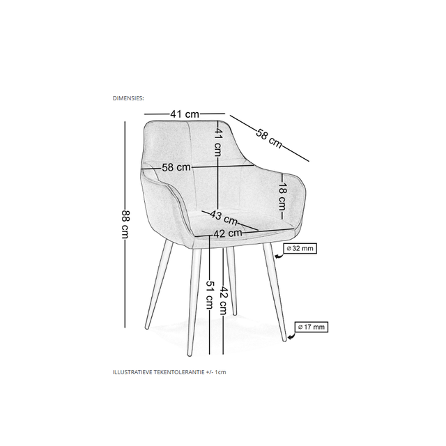Eetkamerstoel Quattro Honing Geel Eetkamerstoel Quattro Honing Geel