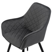 Eetkamerstoel Colin Donker Grijs