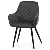 Eetkamerstoel Colin Donker Grijs