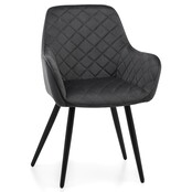 Eetkamerstoel Colin Donker Grijs