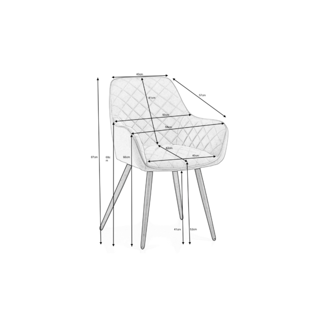 Eetkamerstoel Colin Beige