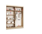 Schuifdeurkast  amo 150 wit  met spiegels Schuifdeurkast  amo 150 wit  met spiegels