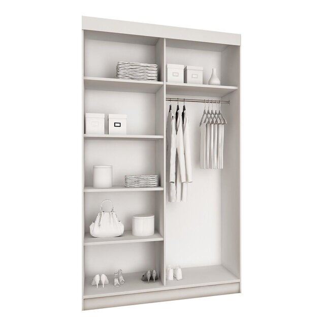 Schuifdeurkast  wit 100 cm