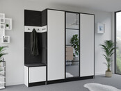 Halmeubel  Girona met Kapstok  en spiegel