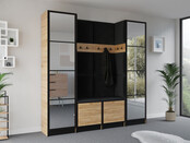 Halmeubel  Mataro met Kapstok  en 2  spiegels