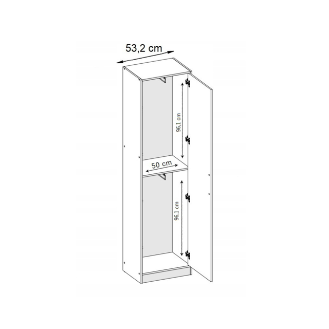 Halmeubel  Mataro met Kapstok  en 2  spiegels