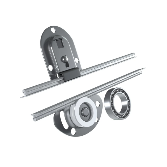 Kledingkast  zwart antraciet glans met spiegel 200 cm breed