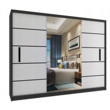 Kledingkast zwart wit 235 cm