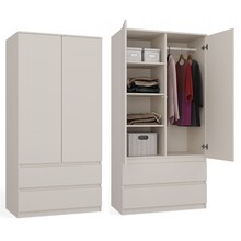 Kledingkast creme 90 cm