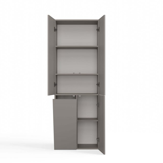 Badkamerkast Opbergkast Met 1 Wasmand