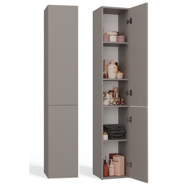 Badkamermeubel  kolomkast  met 4 legplanken