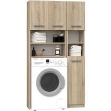 Wasmachine ombouw DK licht eiken