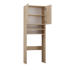 Wasmachine kast licht eiken   DK