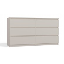 Ladekast 140 cm  6 lades   creme