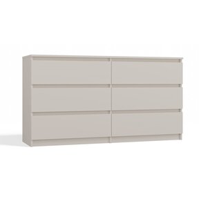 Ladekast 140 cm  6 lades   creme