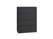 Ladekast  4 lades zwart Ladekast  4 lades zwart