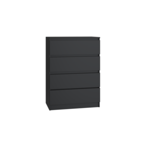 Ladekast  4 lades zwart