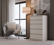 Ladekast M 5 lades  creme