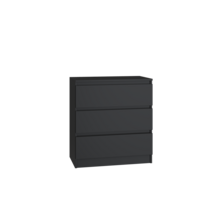 Ladekast 3 lades zwart