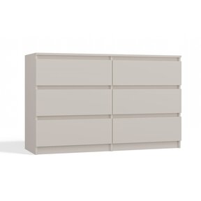 Ladekast 120cm  6 lades creme