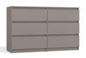 Ladekast 120cm  6 lades klei Ladekast 120cm  6 lades klei
