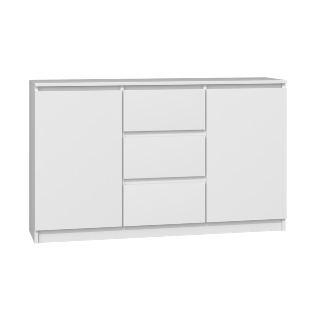 Dressoir - 120 cm 3 lades  wit