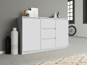 Dressoir - 120 cm 3 lades  wit