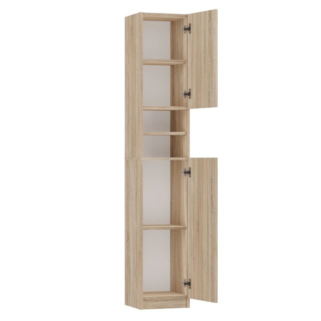 Wasmachine Ombouw  Licht Eiken Met Extra Kast