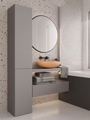 Badkamermeubel  kolomkast  met 4 legplanken