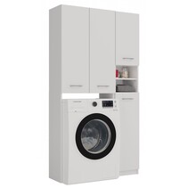 Wasmachine Ombouw met zijkast Wit  DD