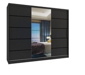 Kledingkast 235 cm  met spiegel en lades