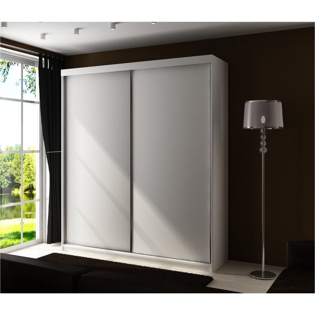 Schuifdeurkast  Wit 150 cm