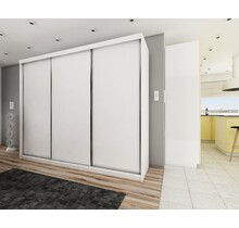 Schuifdeurkast  Wit 250 cm