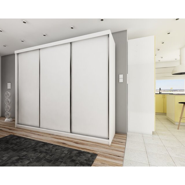 Schuifdeurkast  Wit 250 cm