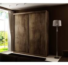 Schuifdeurkast eiken  150 cm