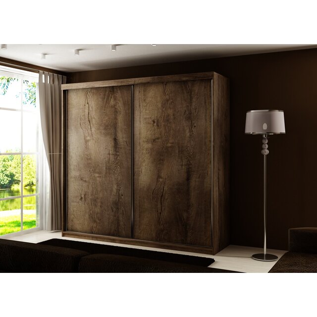 Kledingkast donker eiken   200 cm