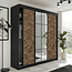 Maxy-shop Kledingkast zwart Vena Zwart Art 200 cm