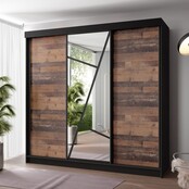 Kledingkast Vena  Zwart old style 250 cm