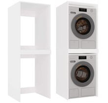 Wasmachine/wasdroger kast om de droger boven de wasmachine te plaatsen
