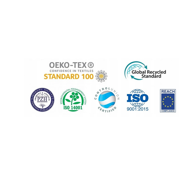 Pocketvering Matras 150x200  ALOË VERA   21cm hoog met kokos