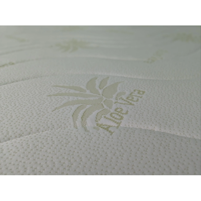 Pocketvering Matras 150x200  ALOË VERA   21cm hoog met kokos