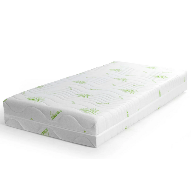 Pocketvering Matras 120x200  ALOË VERA   21cm hoog met kokos