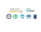 Pocketvering Matras 140x200 cm  zwart 24cm hoog met kokos