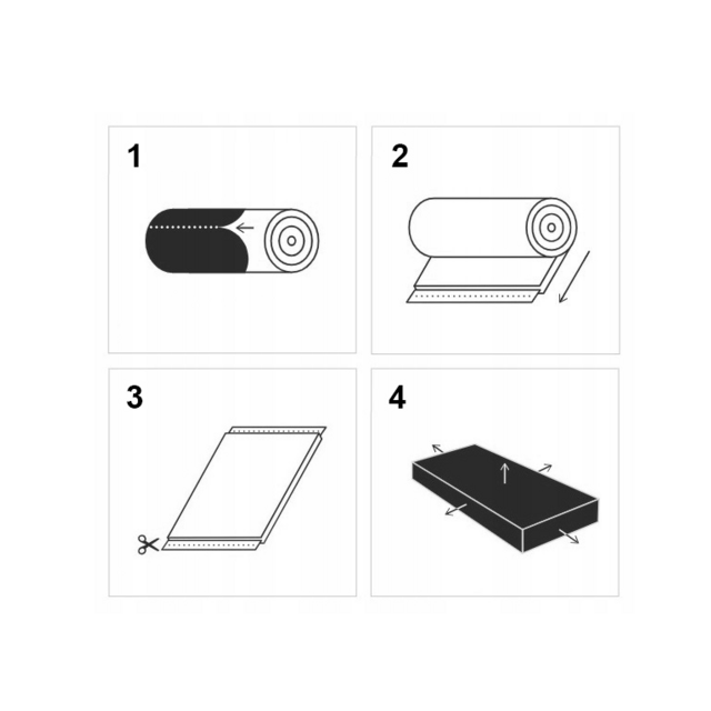 Pocketvering Matras 100x200 cm zwart 24cm hoog met kokos