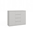 Maxy-shop Dressoir - 120 cm 4 lades wit 2D4S