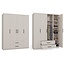 Kledingkast paris creme 160x52x200