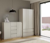 Dressoir - 120 cm 4 lades  creme 2D4S