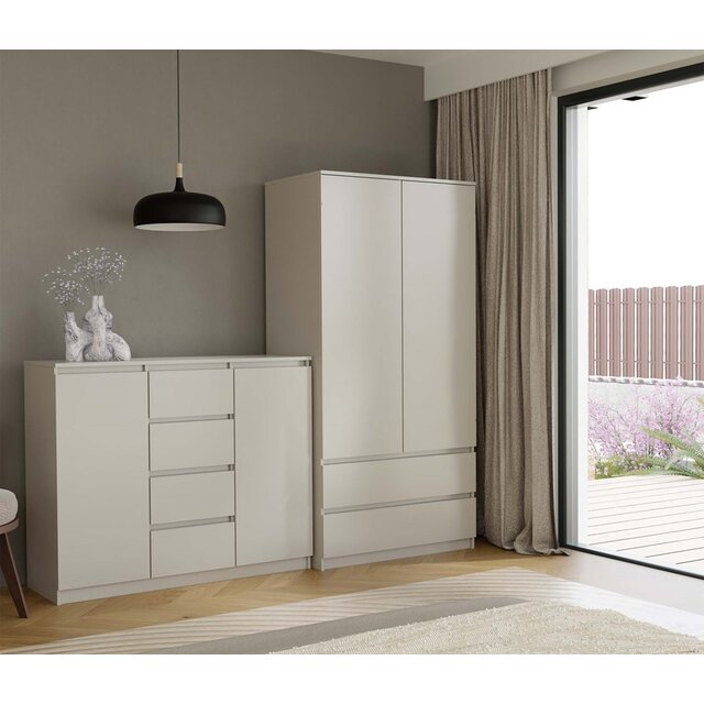 Dressoir - 120 cm 4 lades  creme 2D4S